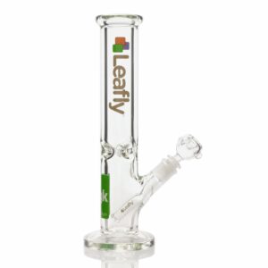 Shop Leafly Strain Tile Straight Tube Bong - Sativa, Indica or Hybrid in australian