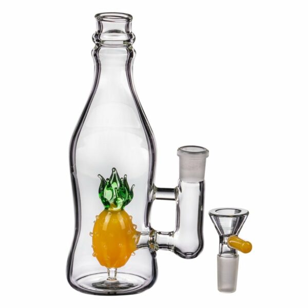 Shop CaliConnected “Pineapple in a Bottle” Mini Bong 🍍 in australian