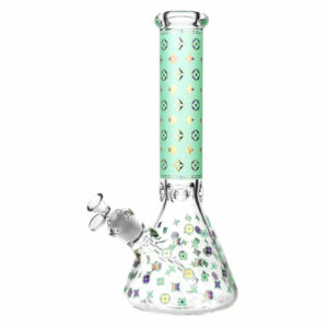 Shop CaliConnected 14” Floral Diamond Beaker Bong in australian