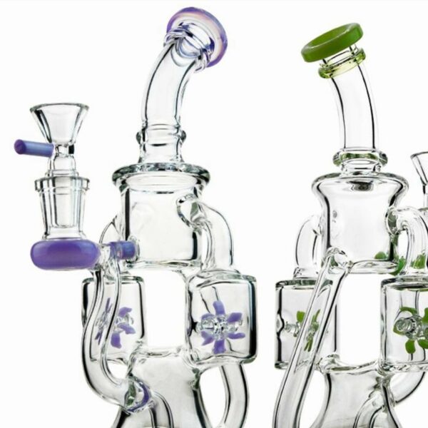 Shop CaliConnected 10” Double Windmill Recycler Bong 🌪 in australian