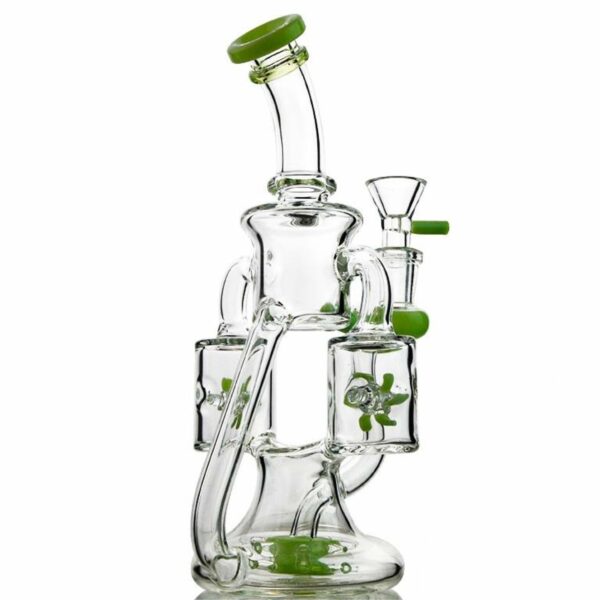 Shop CaliConnected 10” Double Windmill Recycler Bong 🌪 in australian