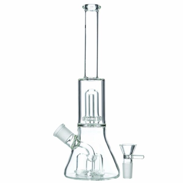 Shop CaliConnected 13” Triple Showerhead to UFO Perc Beaker Bong in australian