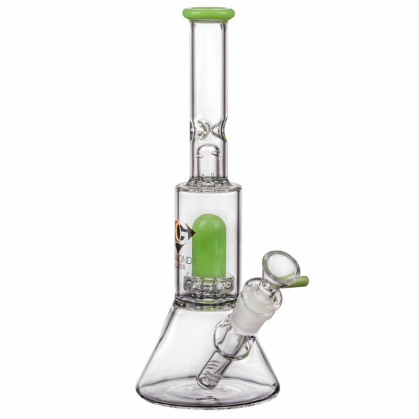 Shop Diamond Glass 10” Skinny Neck UFO Chamber Beaker Bong in australian