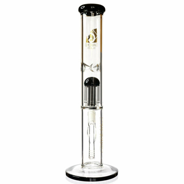 Shop Diamond Glass 13” 8-Arm Tree Perc Straight Tube Bong in australian