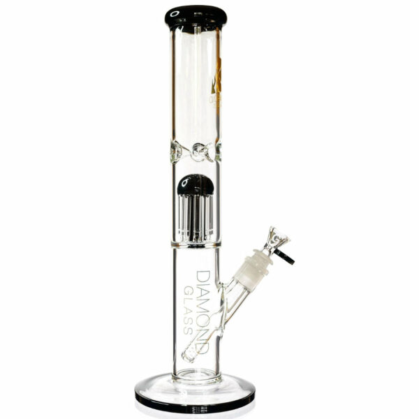 Shop Diamond Glass 13” 8-Arm Tree Perc Straight Tube Bong in australian