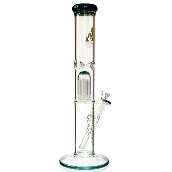 Shop Diamond Glass 13” 8-Arm Tree Perc Straight Tube Bong in australian