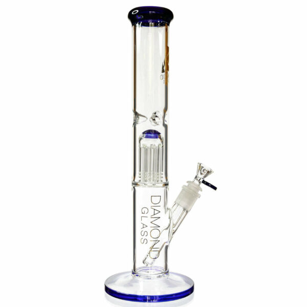 Shop Diamond Glass 13” 8-Arm Tree Perc Straight Tube Bong in australian