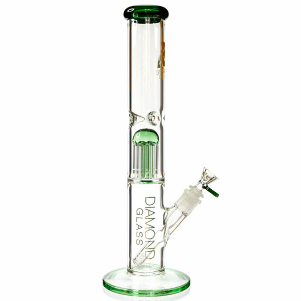 Shop Diamond Glass 13” 8-Arm Tree Perc Straight Tube Bong in australian