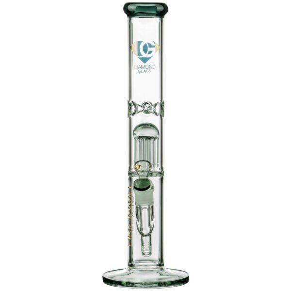 Shop Diamond Glass 13” 8-Arm Tree Perc Straight Tube Bong in australian