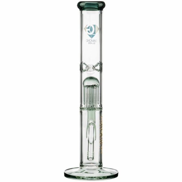 Shop Diamond Glass 13” 8-Arm Tree Perc Straight Tube Bong in australian