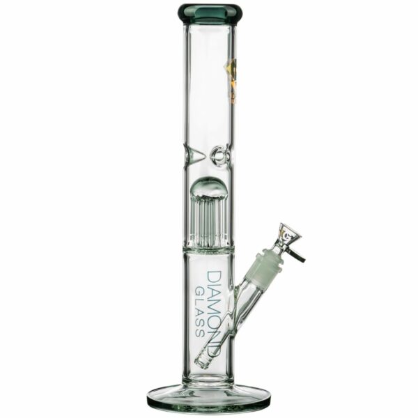 Shop Diamond Glass 13” 8-Arm Tree Perc Straight Tube Bong in australian