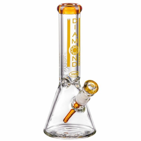 Shop Diamond Glass 11” 9mm Thick Beaker Bong in australian