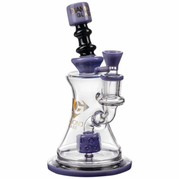 Shop Diamond Glass 9” Big Puck Dab Rig Water Pipe 🌿🍯 in australian