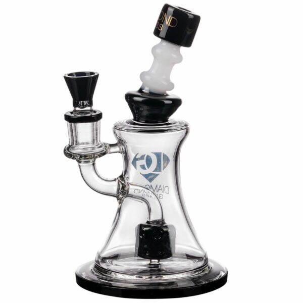 Shop Diamond Glass 9” Big Puck Dab Rig Water Pipe 🌿🍯 in australian