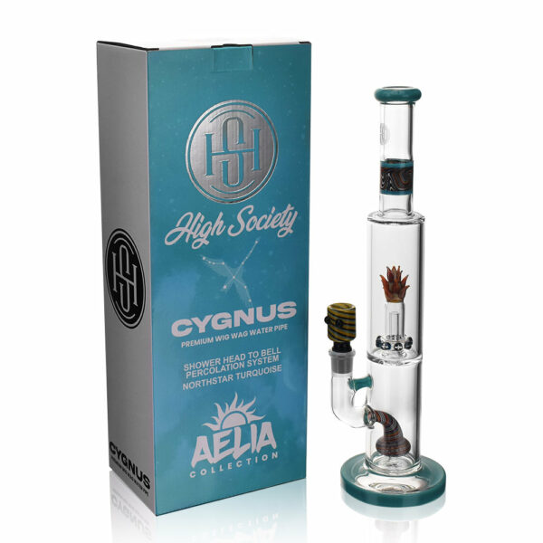 Shop High Society 15" Cygnus Premium Wig Wag Bong in australian