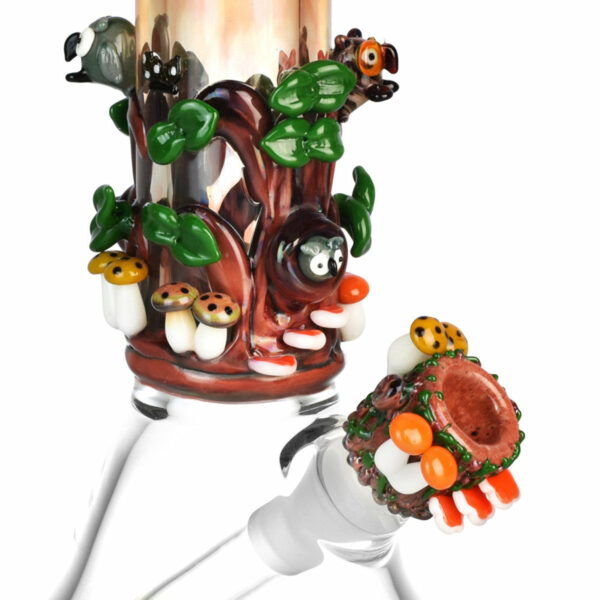 Shop Empire Glassworks 8” Hootie’s Forest Baby Beaker Bong 🦉 in australian