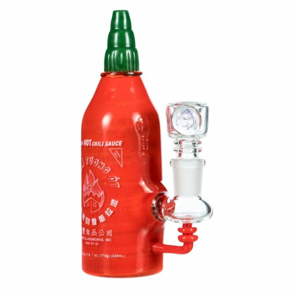 Shop Empire Glassworks Sriracha Bottle Bong in australian