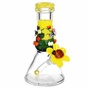 Shop Empire Glassworks 8” Sunshine Garden Baby Beaker Bong 🌼 in australian