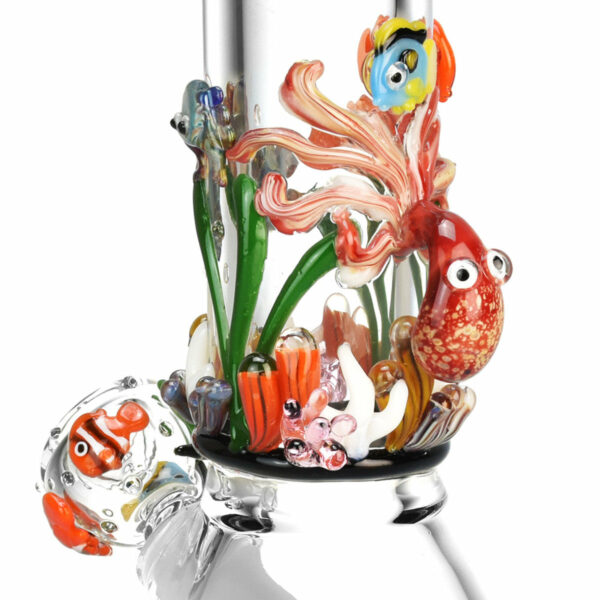 Shop Empire Glassworks 8” Under the Sea Baby Beaker Bong 🐙 in australian