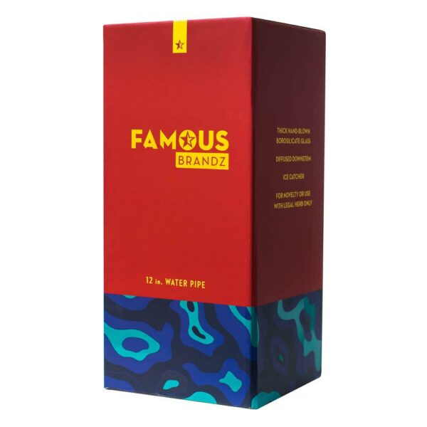 Shop Famous Designs Fabric 12” Glass Beaker Bong in australian