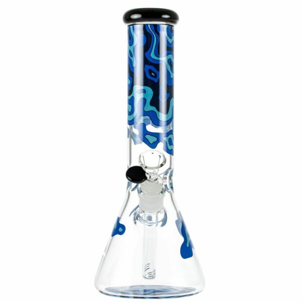 Shop Famous Designs Fabric 12” Glass Beaker Bong in australian