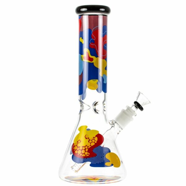 Shop Famous Designs Papaya 12” Glass Beaker Bong in australian