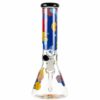 Shop Famous Designs Papaya 12” Glass Beaker Bong in australian