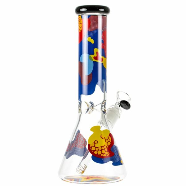 Shop Famous Designs Papaya 12” Glass Beaker Bong in australian