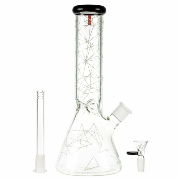 Shop Famous Designs Space 12” Glass Beaker Bong in australian