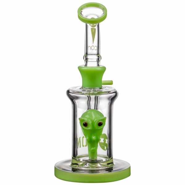 Shop Icon Glass 8” Alien Head Perc Bong in australian