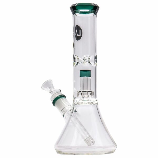 Shop LA Pipes 11” Color Accented Showerhead Perc Beaker Bong in australian