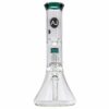 Shop LA Pipes 11” Color Accented Showerhead Perc Beaker Bong in australian