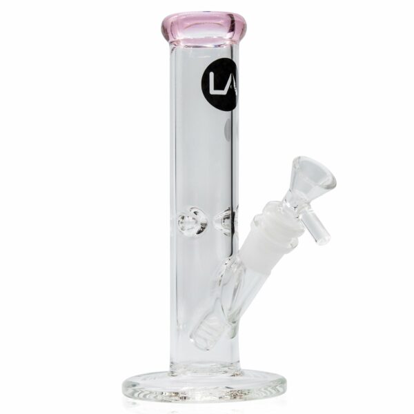 Shop LA Pipes 8” Colored Straight Tube Bong in australian