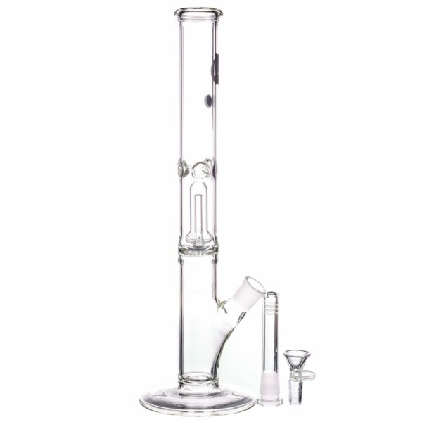 Shop LA Pipes 12” Single Showerhead Perc Straight Tube Bong in australian