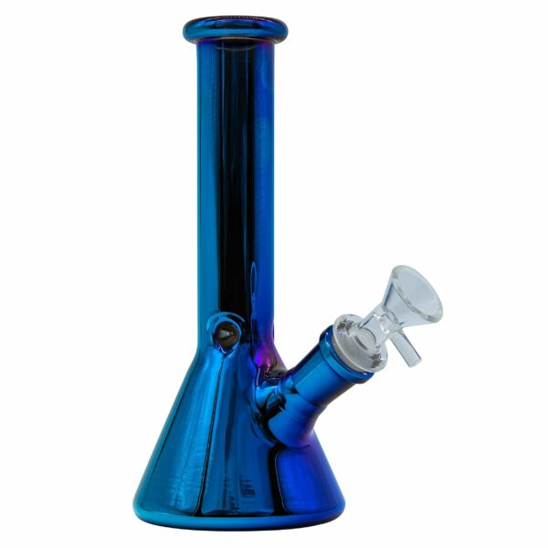 Shop LA Pipes 8” Iridescent Glass Beaker Bong in australian