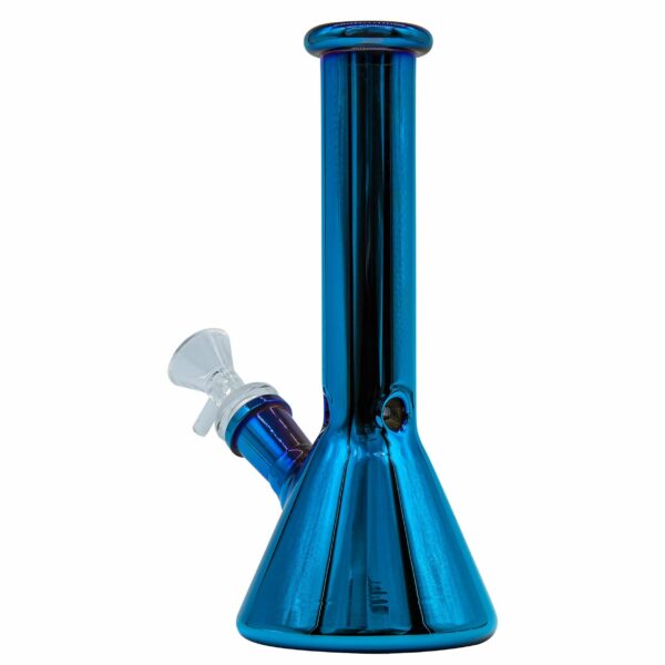 Shop LA Pipes 8” Iridescent Glass Beaker Bong in australian