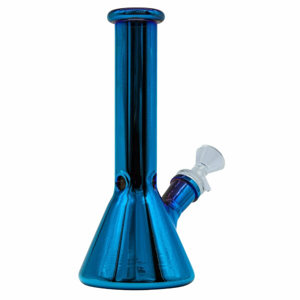 Shop LA Pipes 8” Iridescent Glass Beaker Bong in australian