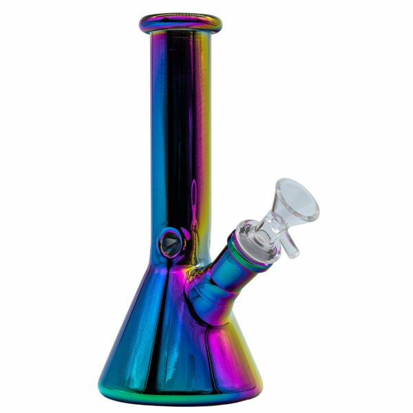 Shop LA Pipes 8” Iridescent Glass Beaker Bong in australian