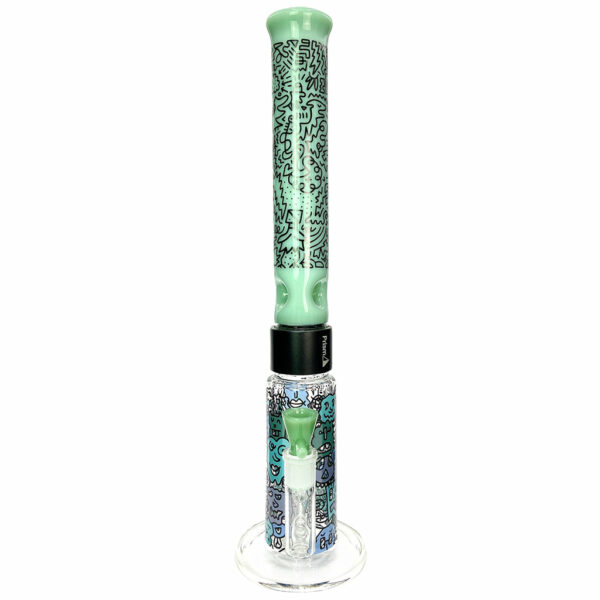 Shop Prism Pipes 19” Pretty Done Honeycomb Perc Straight Tube Bong in australian