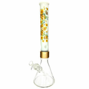 Shop Prism Pipes 18” Vintage Floral Beaker Bong in australian