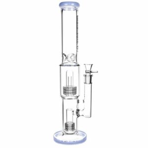 Shop Pulsar 16.5” Double Stereo Matrix Perc Bong in australian