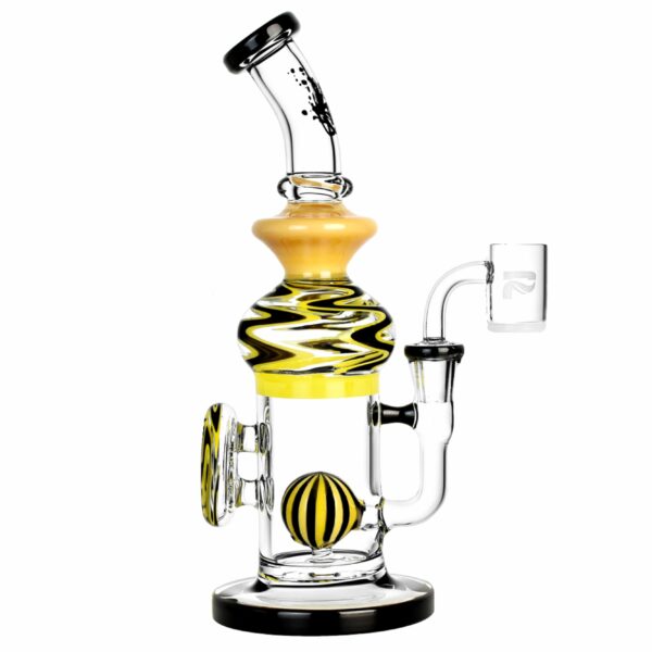 Shop Pulsar 9.5” High Contrast Ball Perc Dab Rig in australian