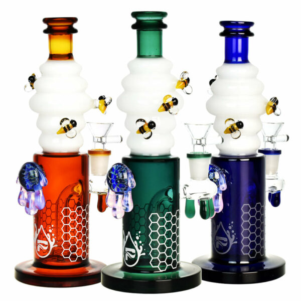 Shop Pulsar 9.5” Killa Bees Bong 🐝 in australian