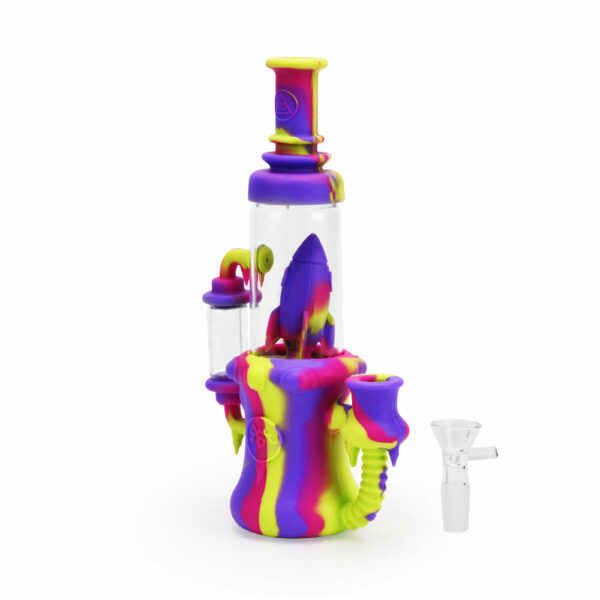 Shop Ritual 8.5” Silicone Rocket Recycler Bong in australian