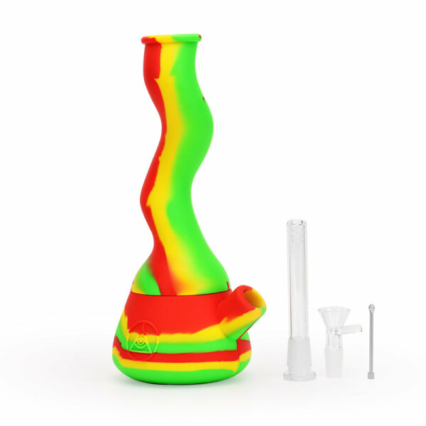 Shop Ritual 10” Wavy Silicone Beaker Bong in australian