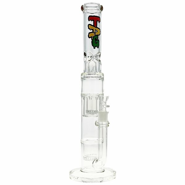 Shop TAG 19” Double Interior Showerhead Perc Bong in australian