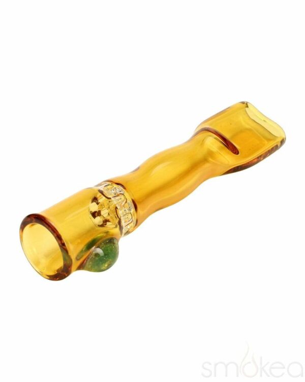 Shop Blazing Blue Glass Honeycomb Screen Chillum Pipe in australian