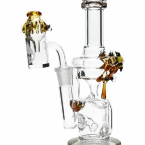 Shop Empire Glassworks Mini Save the Bees Recycler Rig in australian