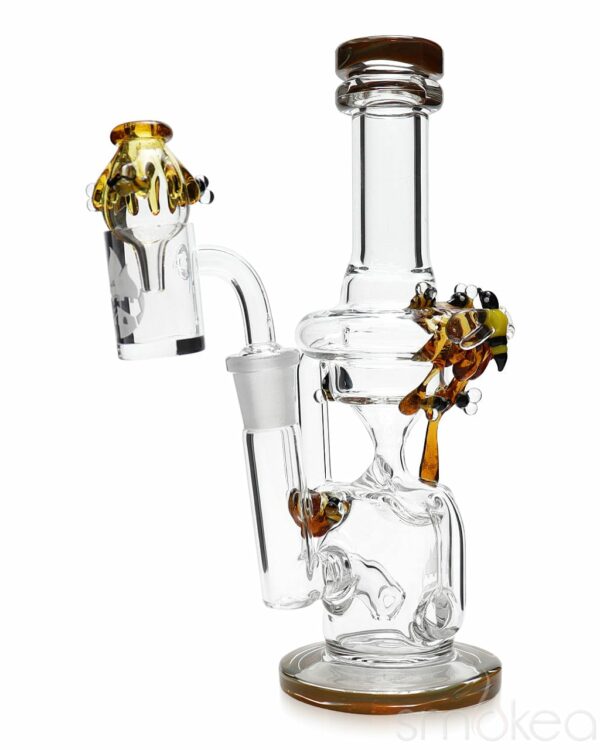 Shop Empire Glassworks Mini Save the Bees Recycler Rig in australian