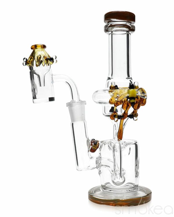 Shop Empire Glassworks Mini Save the Bees Recycler Rig in australian